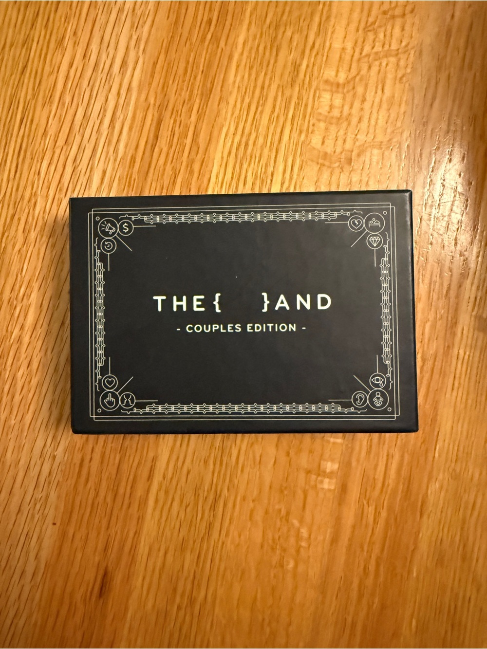 THE { } AND Couples Edition Card Game - Black Box